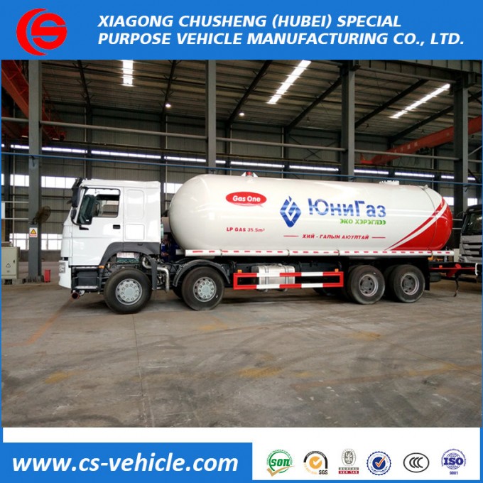 35.5m3 Propane Tanker Truck LPG Gas Delivery Truck Image1