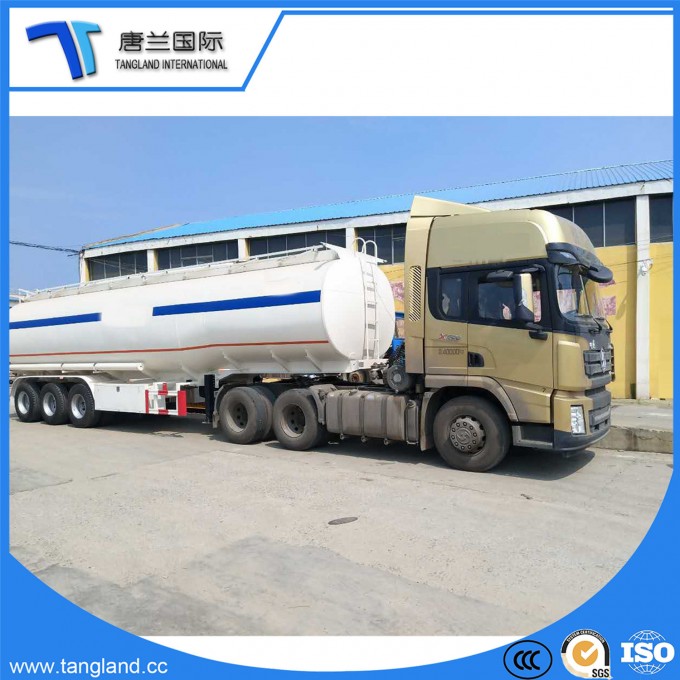 35000-50000 Liters Fuel Tank Semi Trailer Manufacture 3 Axles Crude Oil Tanker Truck Image1