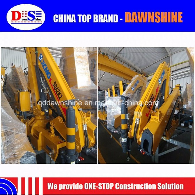 Mini Truck Mounted Crane 4 Tons Sq4zk2 with Foldable Boom for Sale Image1