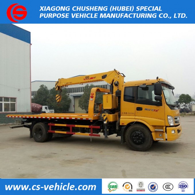 Foton 4X2 8tons Mobile Cargo Crane, 6 Tons Telescopic Diesel Truck Mounted Crane Price Image1