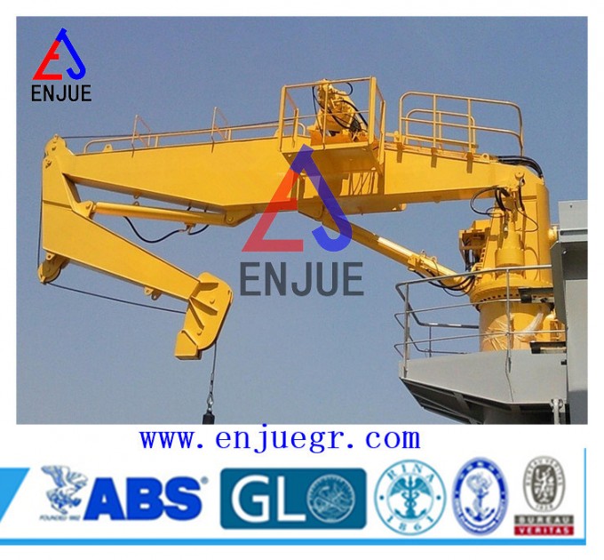 100t Hydraulic Outrigger Knuckle Boom Truck Mounted Crane Image1