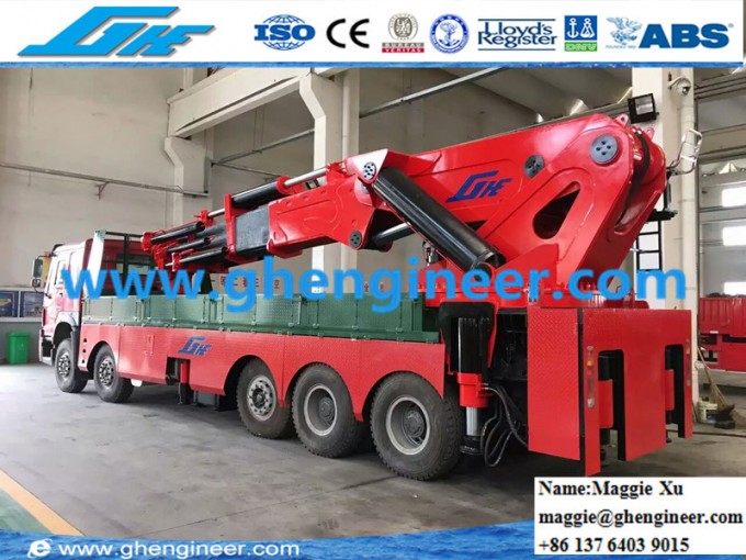 Rear Legs Knuckle Telescopic Truck Mounted Crane Image1