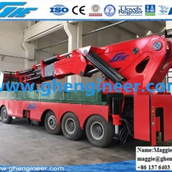 Rear Legs Knuckle Telescopic Truck Mounted Crane