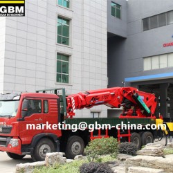 120t Hydraulic Telescopic Knuckle Boom Truck Mounted Crane