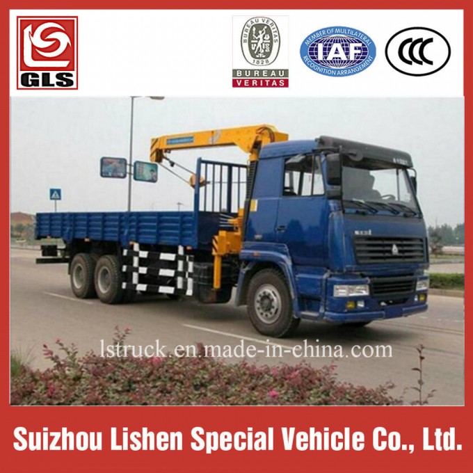 10-15 Tons Crane Truck Sinotruk HOWO 6X4 Mounted Crane for Sale Image1