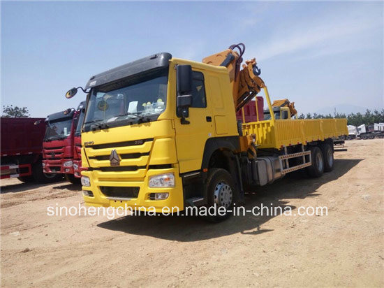 6 Ton Sinotruk HOWO 6X4 Truck Mounted Crane for Sale Image1