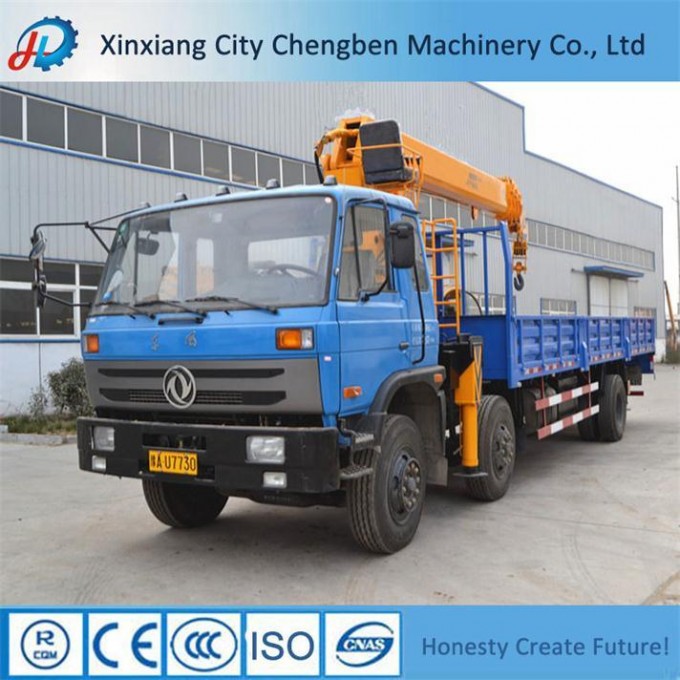 China Manufacturer Telescopic Boom 10 Ton Truck Mounted Crane for Sale Image1