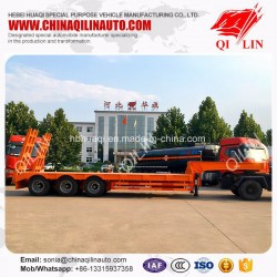 3 Axles 60 Tons Excavator Transport Gooseneck Low Bed Tow Truck