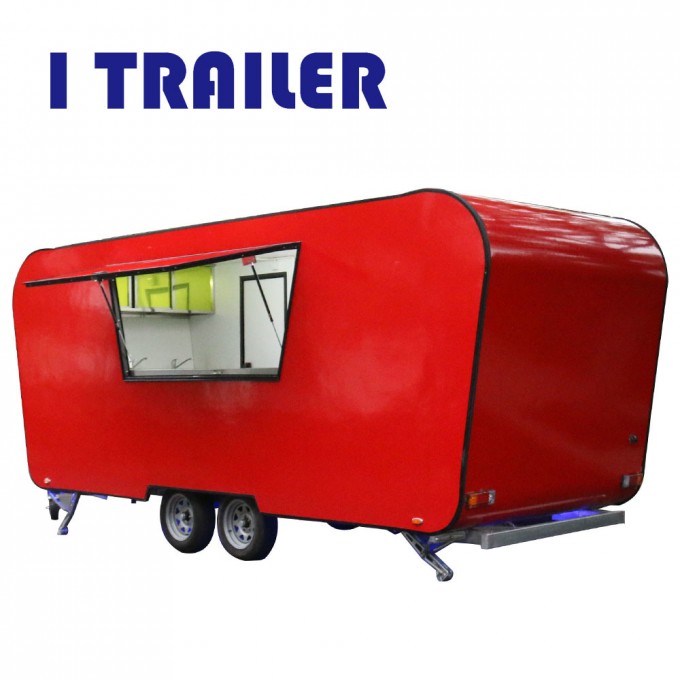 New Condition Tow Cart Food Trailer Truck for BBQ Business Image1