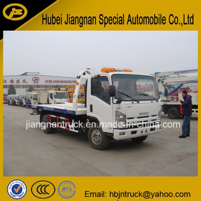 Isuzu Elf Flatbed Recovery Tow Truck Image1