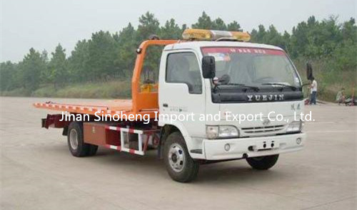 Yuejin 113HP Flatbed Tow Truck 4X2 for Factory Price Image1