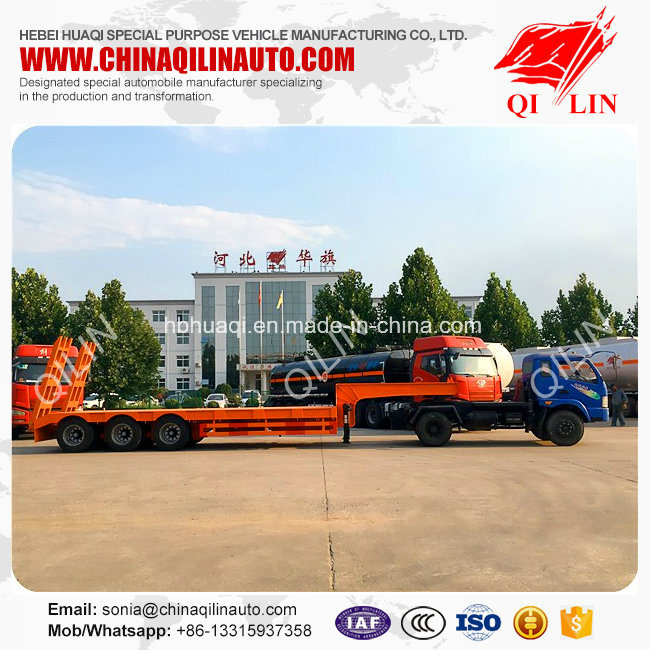 China Manufacture 3 Axles 50 Tons Low Bed Tow Truck Image1