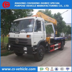 Dongfeng 4X2 3-8t Flatbed Tow Truck Wrecker Truck for Sale