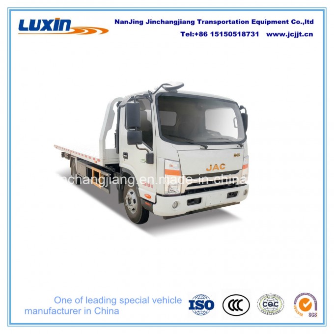 Rhd 4X2 Flatbed Tow Wrecker Truck, Road Block Removal Truck Image1