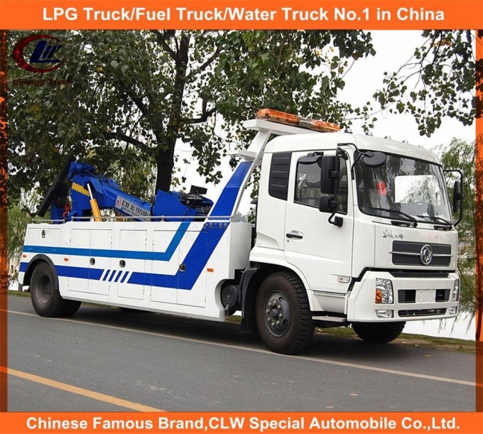 Road Wrecker Truck for 10 Tones Intergrated Tow Truck Image1