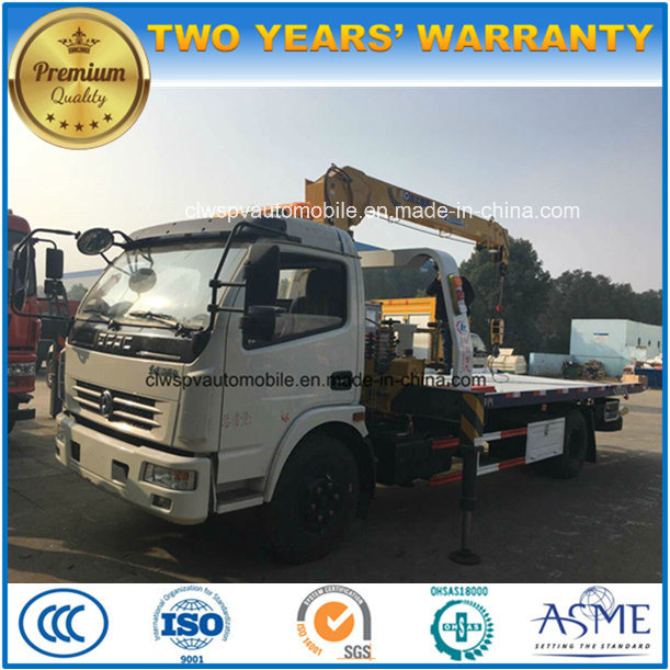 6 Wheels Wrecker Truck Mounted with Crane for Sale Image1