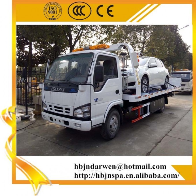 New Isuzu Flatbed Wrecker Truck Image1