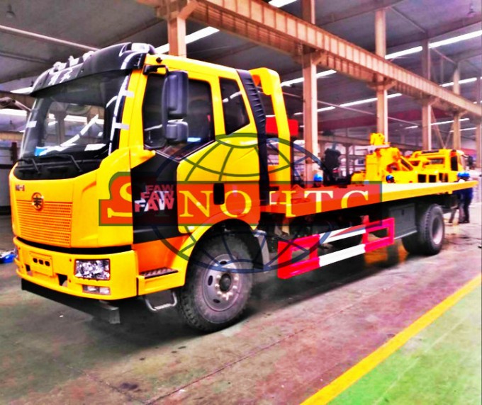 FAW 8 tons wrecker lifting truck, 10 tons wreck towing truck Image1
