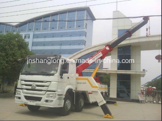 HOWO 40 Ton Recovery Road Tow Wrecker Truck for Sales Image1