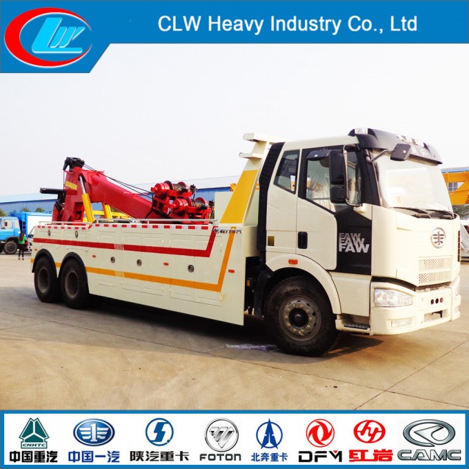 Faw 6X4 Wrecker Towing Truck Image1