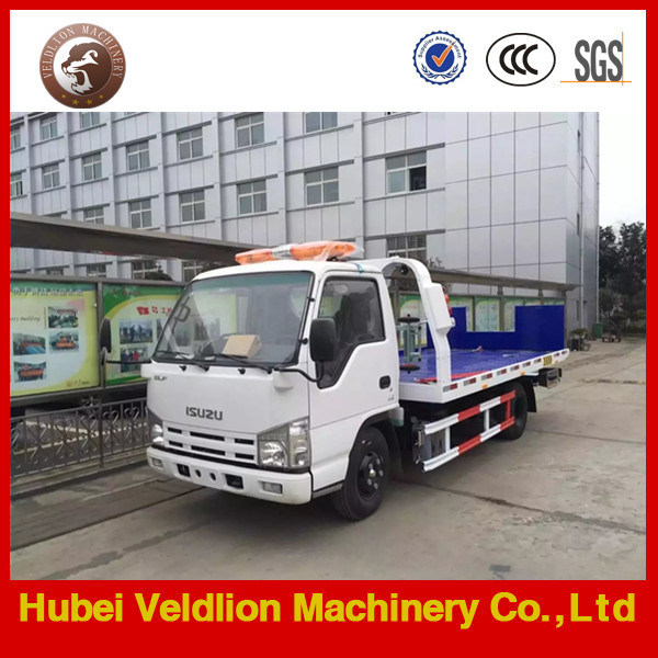 Japan Brand Hot Sale 3 Ton Flatbed Wrecker Towing Truck, Recovery Truck on Sale Image1