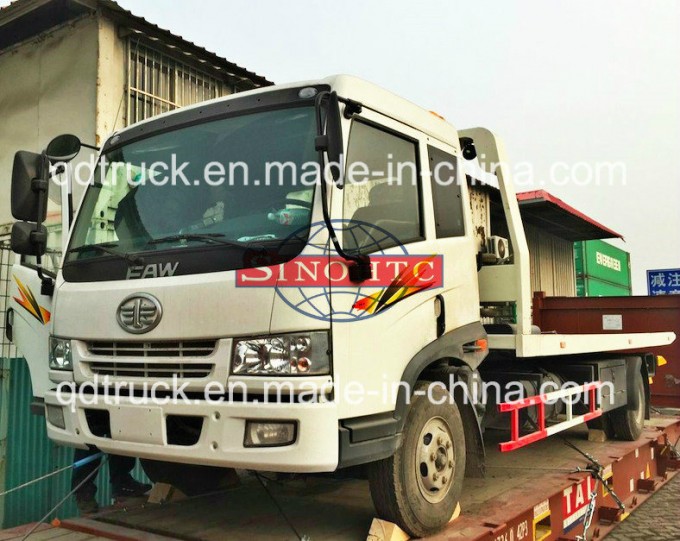 FAW Light Wrecker Tow Truck, 5 tons Flatbed Wrecker Tow Truck Image1