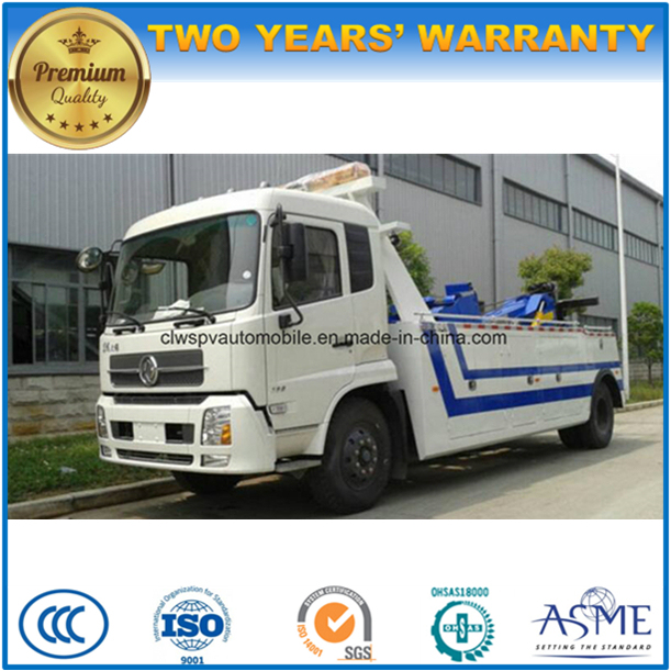 Dongfeng LHD Road Wrecker 4*2 Towing Truck for Sale Image1