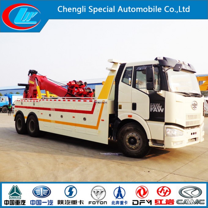 Faw 6X4 Multipurpose Road Wrecker Truck Image1
