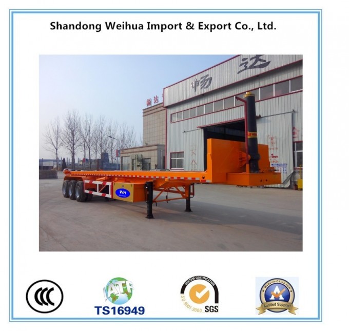 20FT Flatbed Container Semi Trailer, Rear Dump Truck From Manufacture Image1
