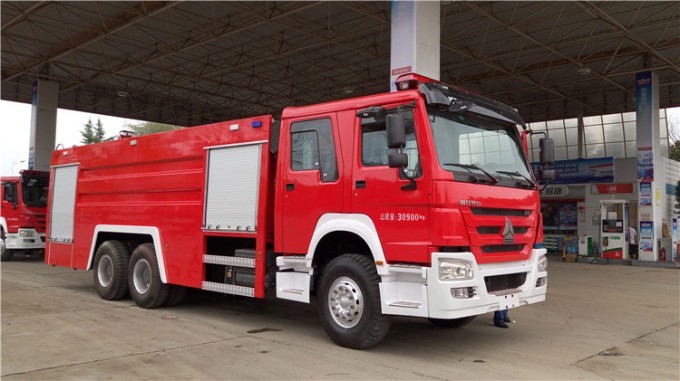 10 Wheeler HOWO Water Foam Fire Truck Fire Fighting Truck Image1