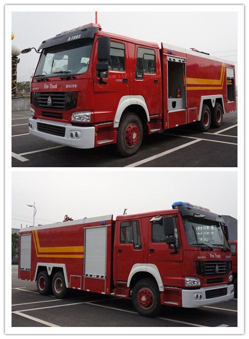6*4 Heavy Duty Sinotruk HOWO Fire Fighting Trucks Image1