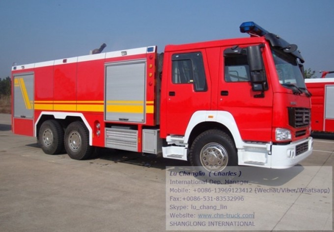 HOWO 6X4 LHD/Rhd Water-Foam Tank Fire Fighting Truck 20000L Image1