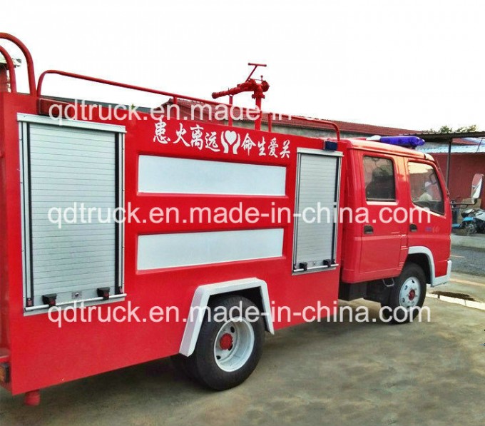4000 Liters Water Tank Fire Fighting Truck, Small Water Tank Fire Truck Image1