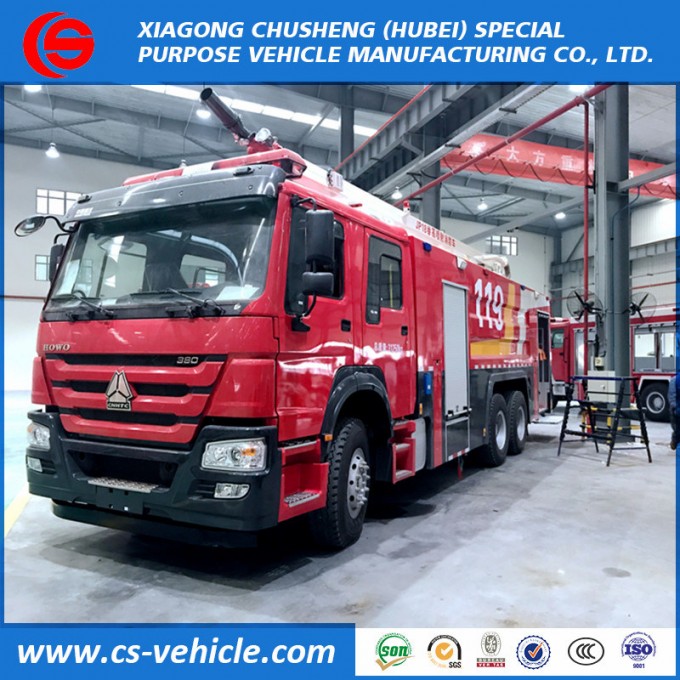 HOWO 10 Wheels Water Foam Tank Fire Truck Fire Fighting Vehicle Fire Fighting Truck Image1