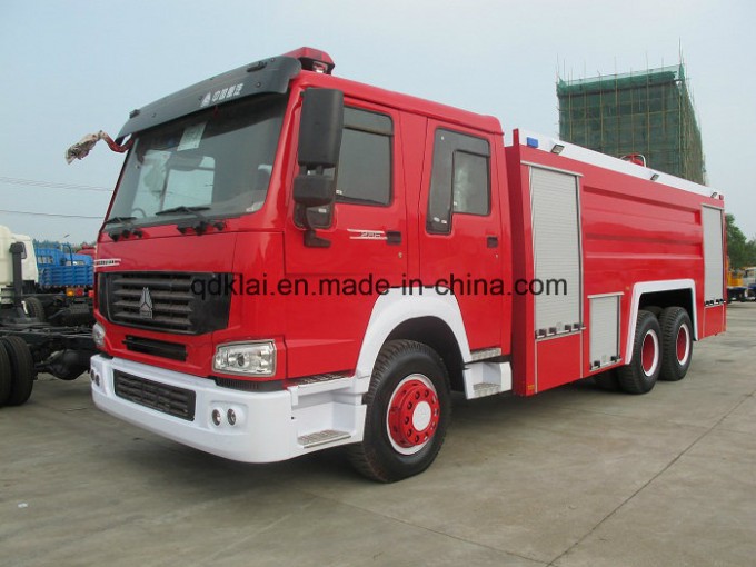 HOWO Brand 6X4 Water Foam Tank Fire Fighting Trucks for Sale Image1