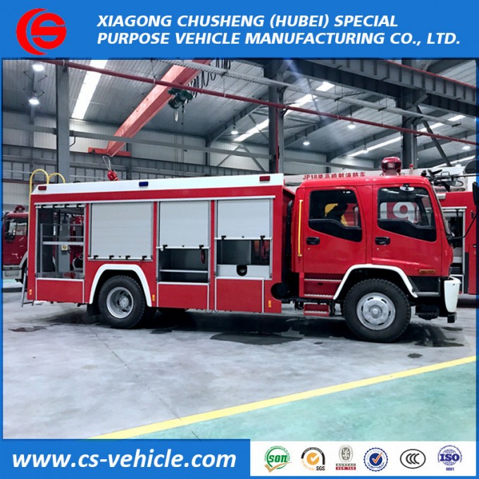 Isuzu 4X2 190HP Fire Extinguisher Truck Rescue Fire Truck Fire Fighting Truck with Water and Foam Ta Image1
