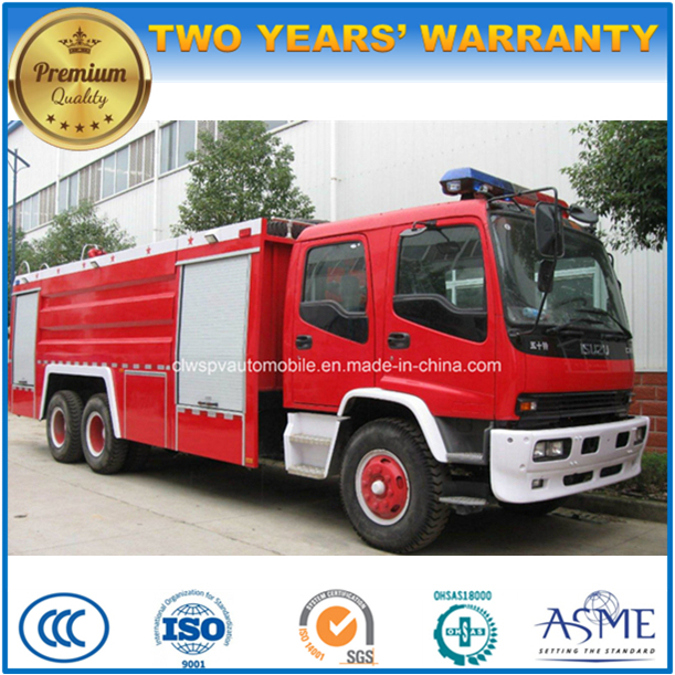 6X4 Isuzu 12 T Water Tank Fire Engine 12000 L Water Fire Fighting Truck Image1
