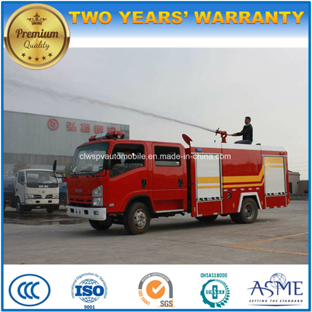 4X2 Isuzu Double Cab 3000 Liters Water Fire Tender Truck Image1