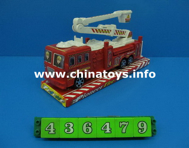 Friction Plastic Fire Engine Car, Fire Truck (436479) Image1