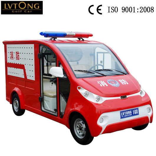 Battery Powered 2 Seats Electric Fire Truck Image1