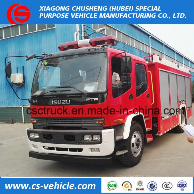 Cccf Certificated Isuzu 4X2 Fire Fighting Truck Water Tank Truck Image1