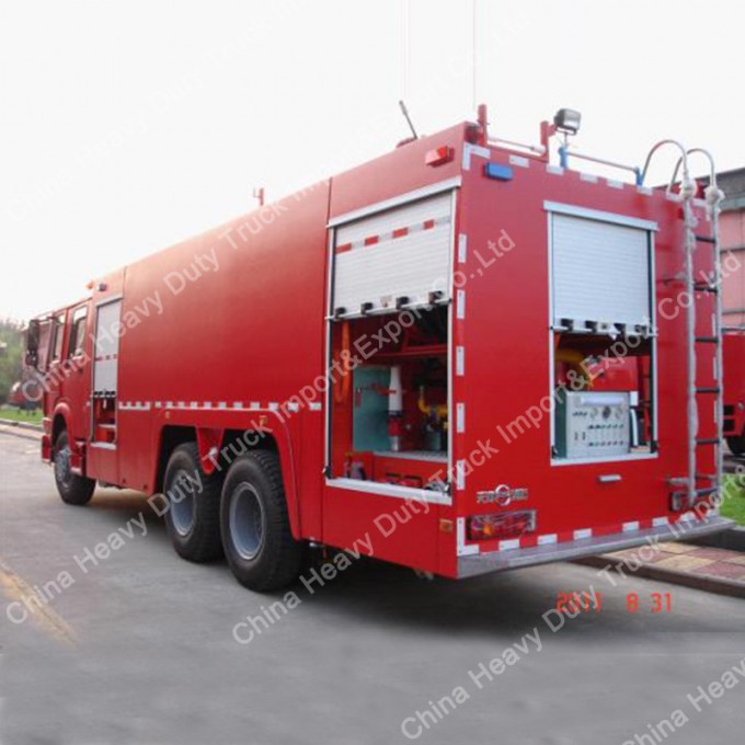 China 20cbm Sinotruk HOWO Fire Water Tank Truck/Fire Fighting Truck Image1