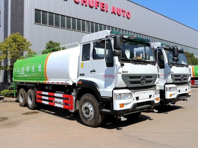 18 Cbm HOWO Water Tank Truck with Dual Circuit Compressed Air Brake System Image1