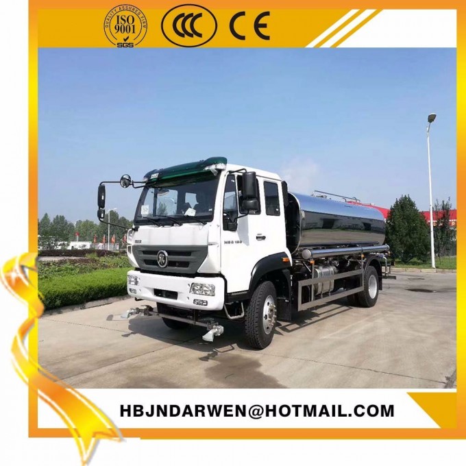 Sinotruk 15000L Stainless Steel Drinking Water Tank Truck for Sale Image1