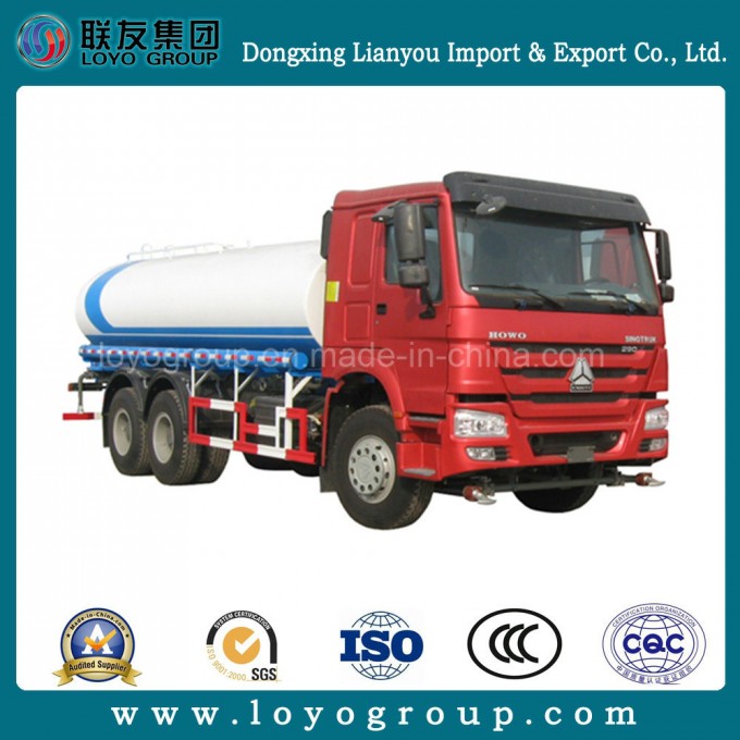 Sinotruk HOWO 290HP 6X4 12000 Liter Water Tank Truck Image1