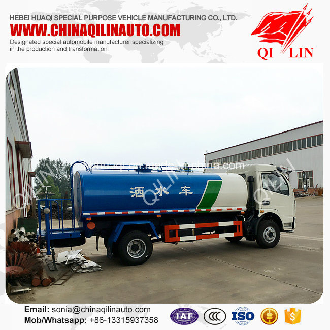 4mm Thickness 5cbm Single Compartment Water Sprinkler Tank Truck Image1
