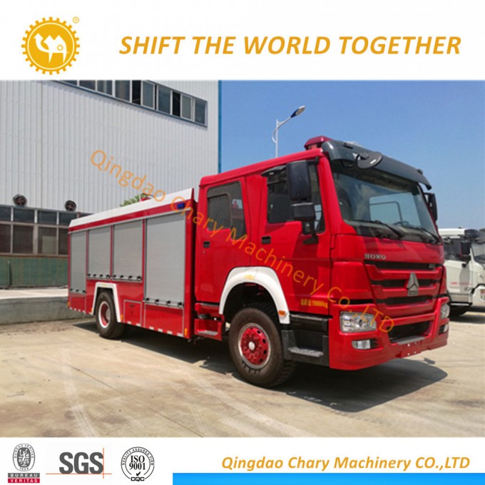 12000L Sinotruck Fire Extinguisher Foam Powder Water Tank Fire Fighting Truck Image1