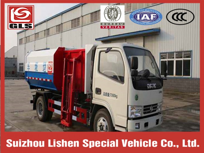 4X2 Hydraulic Lifter Garbage Truck Image1