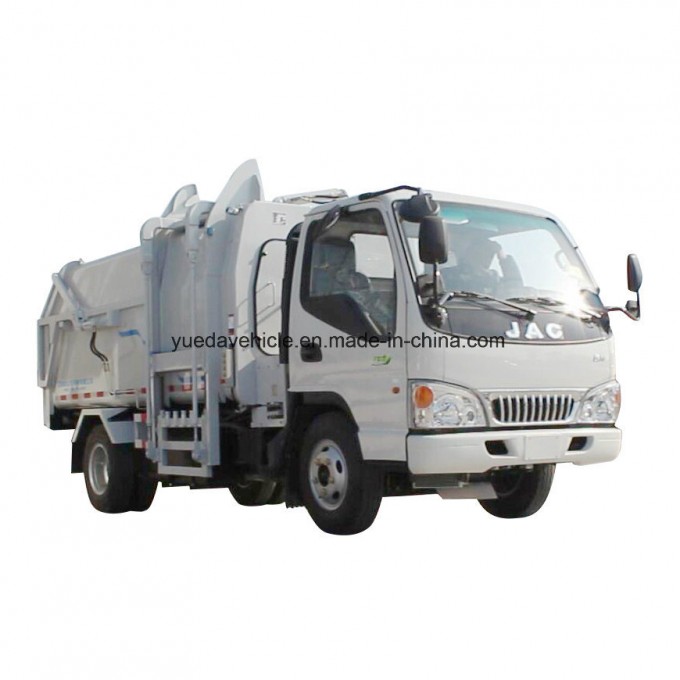 Side Loading Garbage Truck with JAC Chassis Image1