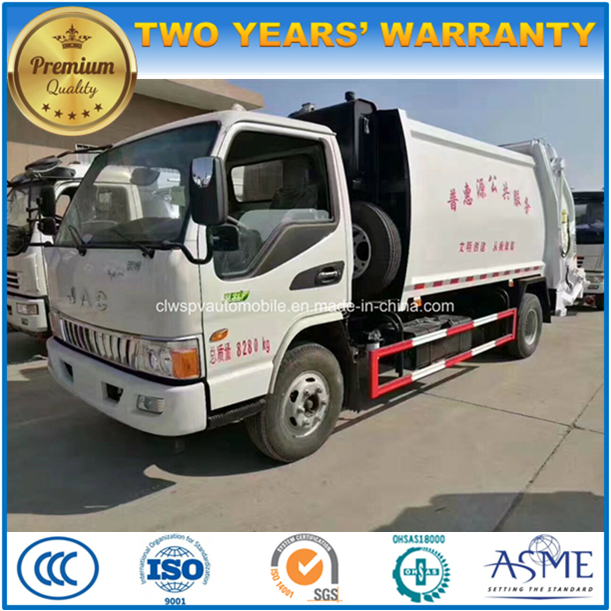 JAC 5 T to 8 Tons Refuse Wagon 4X2 Compactor Garbage Truck Image1